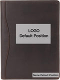 Geslun Personalized Genuine Leather 3 Ring Binder, Custom Engraved 8.5 x 11 by Geslun