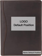 Geslun Personalized Genuine Leather 3 Ring Binder, Custom Engraved 8.5 x 11 by Geslun