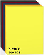 Colored Cardstock 8.5 x 11, 200 Sheets Heavyweight Cover Cardstock Printer by Nichela