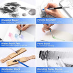 drawing set sketching kit, pro art supplies sketch, package contents