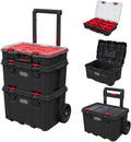 keter stack n rolling tool box modular storage, main product view
