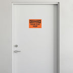 Custom OSHA Style Warning Sign 7" x 10" Adhesive Vinyl Sign, Customizable "Your - Image 3