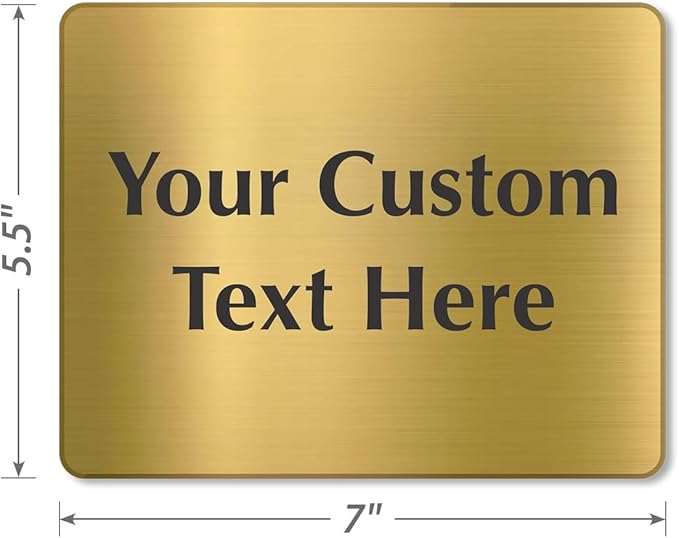 SmartSign Custom Brass Sign - Image 5