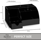 My Space Organizers Black Desk Organizer - Image 6