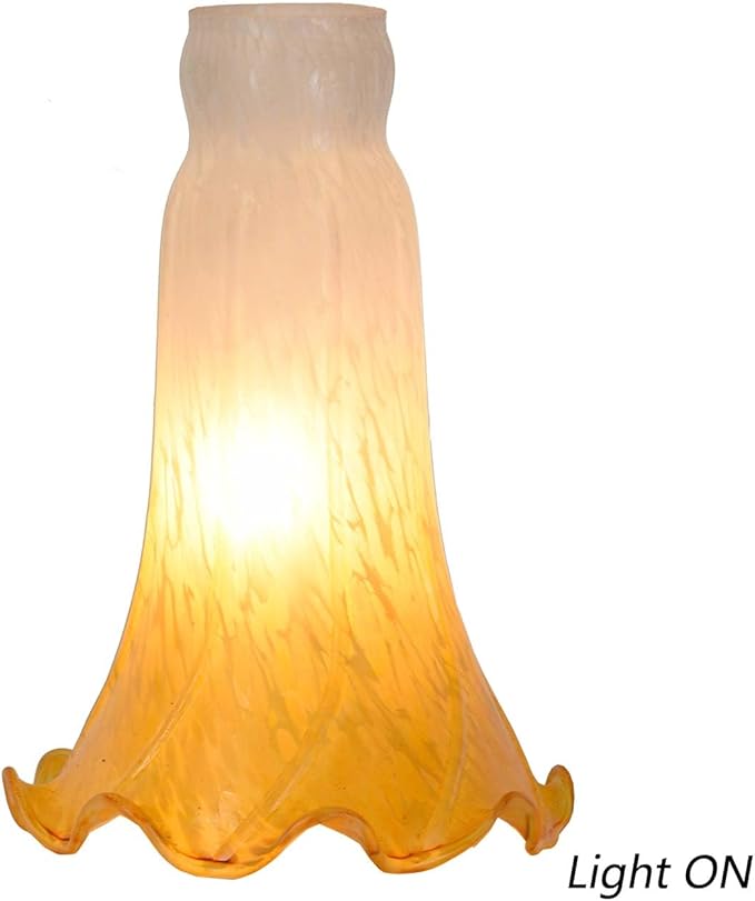 Bieye LS07 Lily Flower Blown Glass Lampshade - Image 2