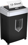 Bonsaii 15-Sheet Cross-Cut Paper Shredder, Heavy-Duty Office Use, 35-Min by bonsaii
