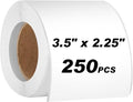 250pcs 3.5 x 2.25 Inch Blank Name Tag Stickers by AUXMOTEC