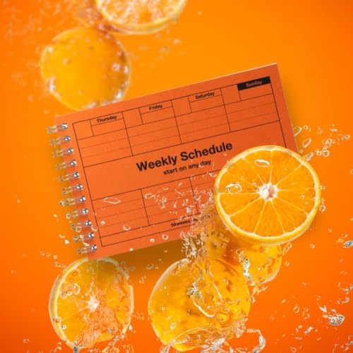 MARK'STYLE Undated Weekly Planner A6, 2-Pack – 58-Week Horizontal Pocket ...