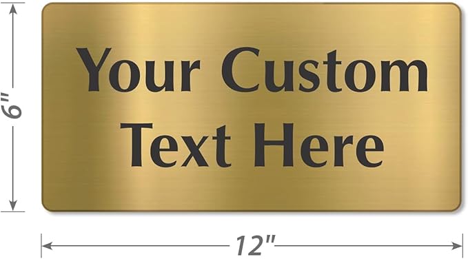 SmartSign Custom Brass Sign - Image 5