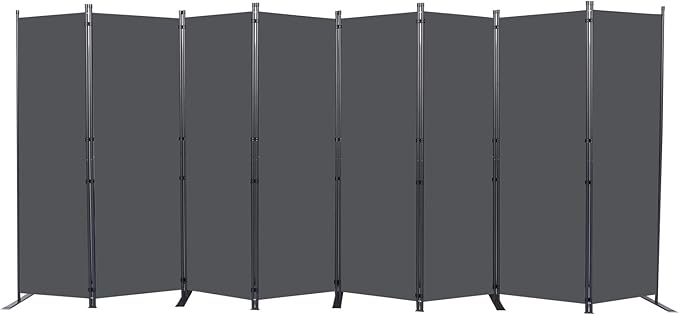 CHOSENM Room Divider, 8 Panel Folding Privacy Screens by CHOSENM