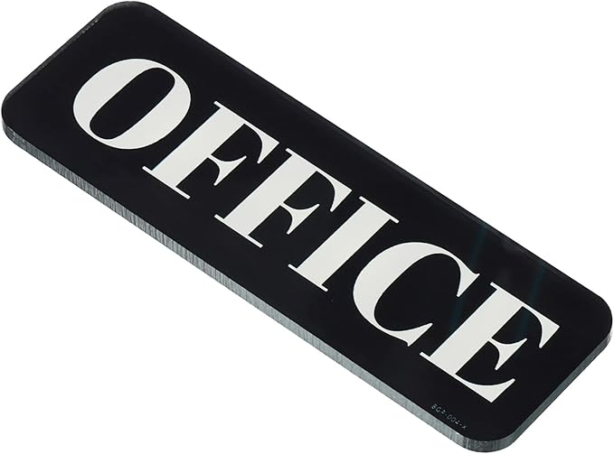 PATIKIL Office Sign, Acrylic 6"x2" Self Adhesive Door Sign Sticker Waterproof by PATIKIL