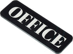 PATIKIL Office Sign, Acrylic 6"x2" Self Adhesive Door Sign Sticker Waterproof by PATIKIL