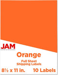 JAM PAPER Full Sheet Shipping Labels by JAMPaper