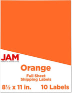 JAM PAPER Full Sheet Shipping Labels by JAMPaper