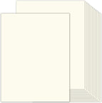 100 Sheets Cream Cardstock 8.5 x 11 Ivory Paper, Goefun Off White Card Stock by Goefun