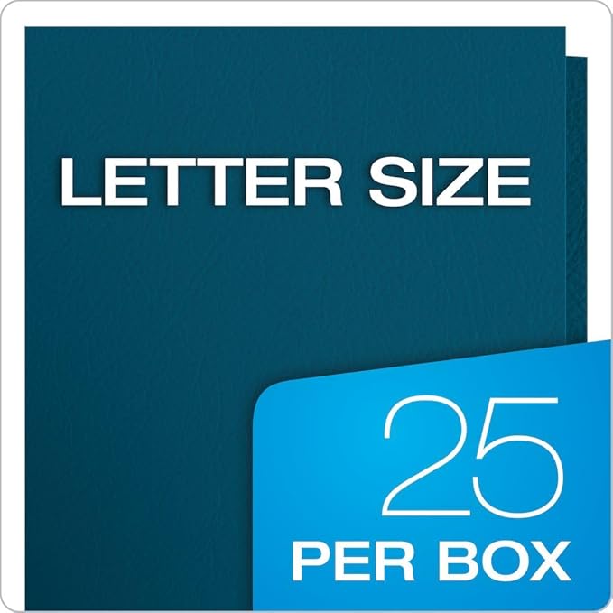 Oxford Twin-Pocket Folders, Textured Paper, Letter Size, Holds 100 Sheets - Image 7