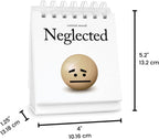 Genuine Fred THE DAILY MOOD Desktop Flipchart - 47 Moods - Helps Identify Emotions & Start Conversation - Fun & Functional Desk Accessories for home or office - Funny Gift for Coworkers - Office Gifts