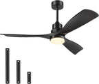 52 inch ceiling fans with lights remote, 3, main product view