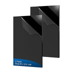 2 Pieces Black Acrylic Sheet, 8 x 12 Inch 1/8 Inch Thick, Home Decor, Display by ADTDA