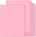 100 Sheets Pink Cardstock 8.5 x 11 Thick Paper, Goefun 80lb Card Stock Printer by Goefun