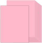 100 Sheets Pink Cardstock 8.5 x 11 Thick Paper, Goefun 80lb Card Stock Printer by Goefun