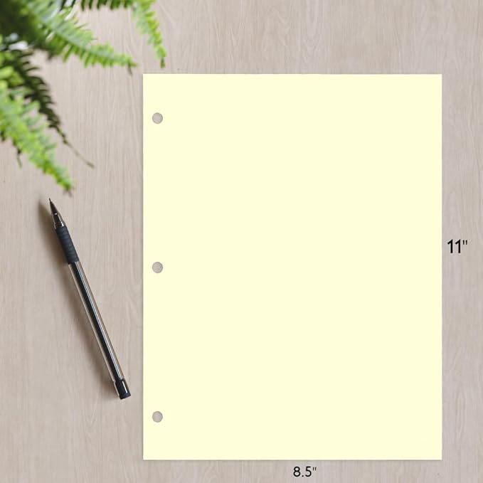 Copy And Printing Color Paper, 20 Lb. 3 Hole Punch 500 Sheets Per Ream. - Image 3