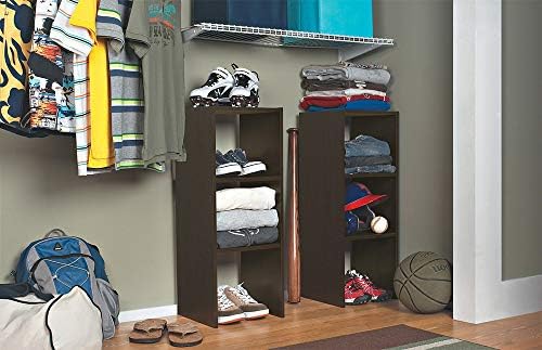 ClosetMaid #8956 Stackable 31in. Vertical Organizer, Espresso