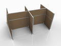 Versare Hush Panel Cubicle Kit | Workstation Partition Walls | Sound Dampening by VERSARE