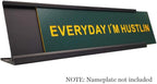 2" x 10" Aluminum Desk Name Plate Holder, Office Business Desk Sign Holder - Image 2