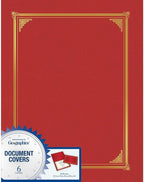 Geographics Classic Linen Red Certificate Holders - Image 3