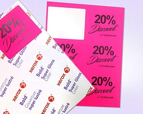 8-1/2 x 11 Neon Color High Light Fluorescent Labels - Image 3