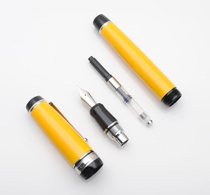 xixixiaozhu Metal Big Fountain Pen Set Medium Nib 0.7mm, Includes Ink Refill - Image 4