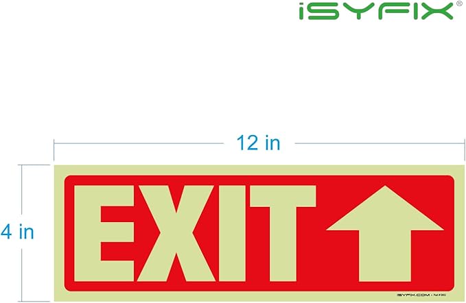 iSYFIX Exit Stickers Signs - Image 8