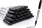Volcanics Black Dry Erase Markers Low Odor Fine Whiteboard Markers Thin Box of - Image 2