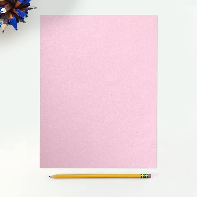 LUXPaper 8.5" x 11" Paper | Letter Size | Rose Quartz Metallic | 80lb. Text | - Image 3