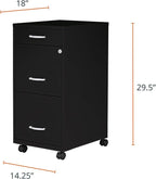 Lorell LYS SOHO Box/File/File 3-Drawer Mobile File Cabinet - Image 3