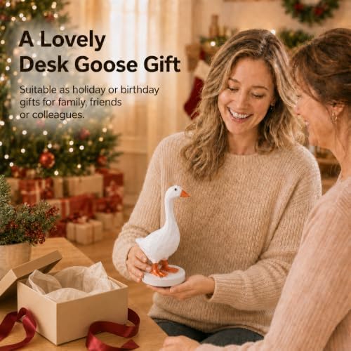 GRAPMKTG 7 Inch Mini Magnetic Desk Goose, Desktop Statue