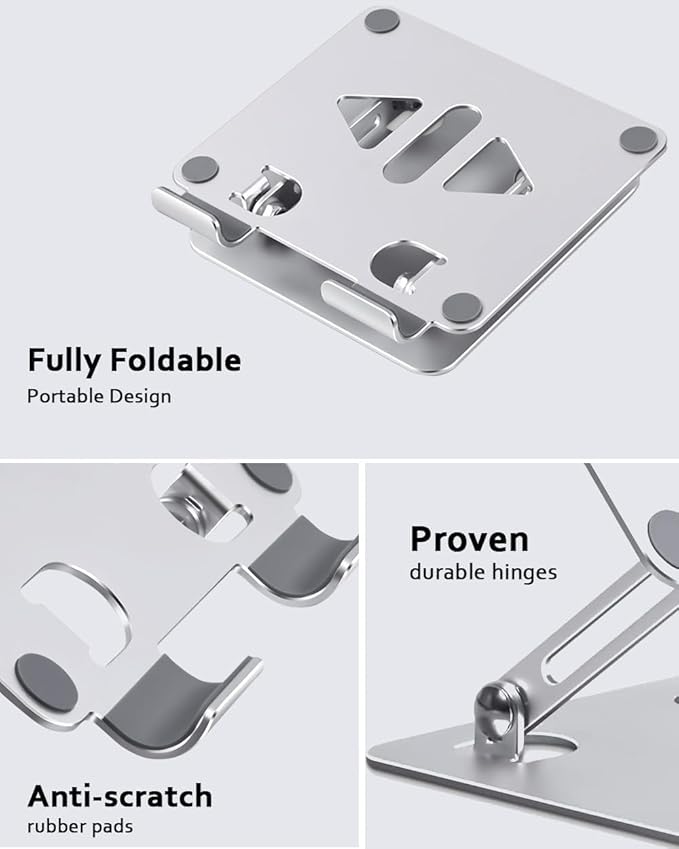 Aoviho Tablet Stand Holder for Desk, Adjustable Desktop Tablet Holder, Foldable - Image 5