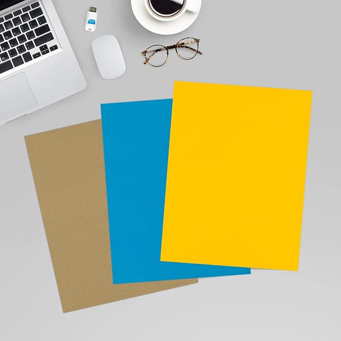 LUXPaper 8.5" x 11" Paper | Letter Size | Sunflower Yellow | 80lb. Text | 500 - Image 6