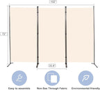 Room Divider 6FT Folding Privacy Screens, 3 Panel Partition Room Dividers - Image 5