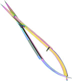Cross Edge Spring Scissors 5 Inch straight Stainless Steel Precision Eyebrow & - Image 2