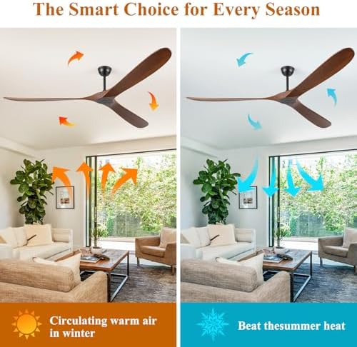 88" ceiling fan, extra large no lights, 3 shown in use