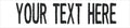 Custom Uniform Name Tapes Solid Colors. White Fabric, 5 Inch Sew on by NORTHERNSAFARI