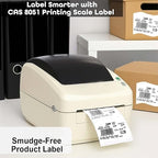 Aquos CAS 8051 Printing Scale Labels – CAS Labels | Barcode Labels | Blank Label Continuous Roll | UPC Label | Commercial Label for CAS Scales | Made in USA (8051, 12 Rolls)