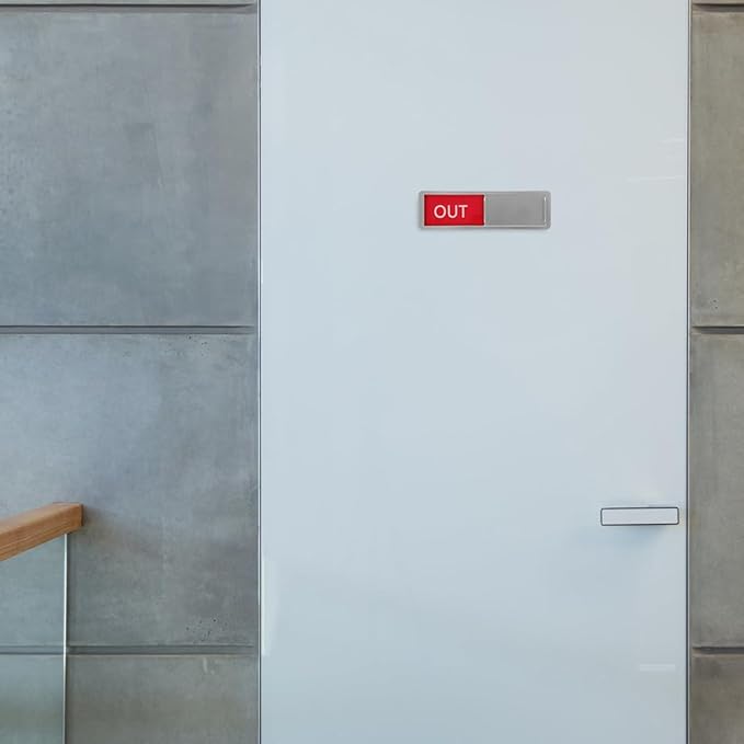 Mipcase 2pcs Office Door Status Signs Sliding Indicators - Image 8