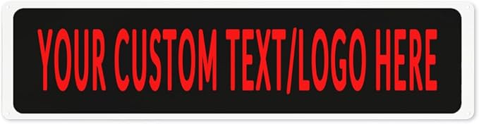 Custom Sign Personalized Custom Metal Sign, Customize by Custom