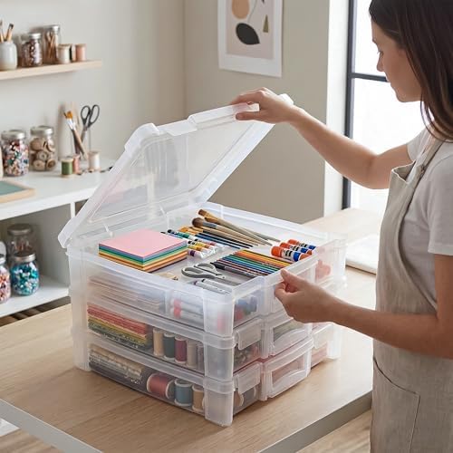 artbin 12 x 12 craft organizer with handle, close-up detail