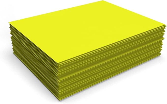 LUXPaper 8.5" x 11" Paper | Letter Size | Citrus Yellow | 80lb. Text | 50 Qty - Image 4