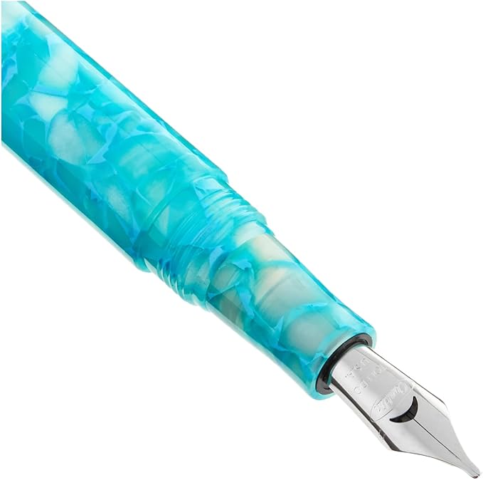 Conklin All American Fountain Pen in Turquoise Serenity – Stub Nib, Artistic - Image 3