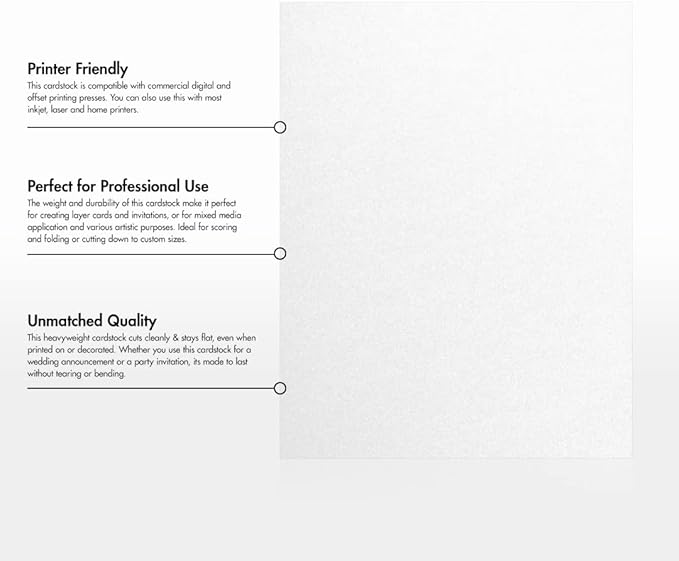LUXPaper 8.5" x 11" Cardstock | Letter Size | Crystal Metallic | 105lb. Cover | - Image 8